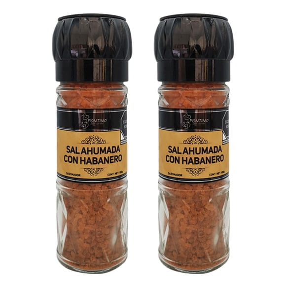 PONTINO Sal Ahumada Con Habanero 100g 2 Piezas