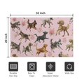 thumbnail image 5 of Dogs with Pioneer Flower Door Rugs,Washable Non Slip Door Mats Indoor,Decorative Door Mats,Entry Mat Indoor for Entrance,Bedroom,Kitchen,Bathroom,20"x32", 5 of 6