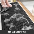 thumbnail image 5 of SIXHOME Shower Mat Non Slip Bath Mat for Tub 16"x40" Shower Mats for Bathtub Machine Washable Bathtub Mat with Suction Cups and Drain Holes Woven Black Tub Mat for Kids Elderly, 5 of 6