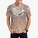 thumbnail image 1 of Fotbe Leopard Brown Camiseta Polo de Golf para Hombre con Estampado – Camisa Deportiva Transpirable con Cuello Abotonado-Medium, 1 of 6