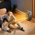 thumbnail image 3 of HIBIBUD 2026 New Space Heater Indoor Use,Heater Indoor with Remote,Fast Safety Heater,Portable Desk Heater for Bedroom,Office,Home,Black with Battery, 3 of 7