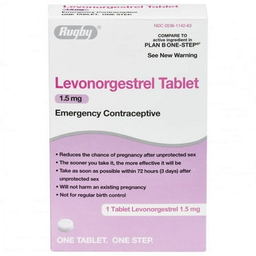 Rugby Levonorgestrel 1.5mg One Tablet Pregnancy Contraceptive Tablets