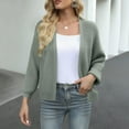 thumbnail image 3 of qucoqpe Womens Chunky Knit Open Front Cardigan Sweaters Fall Winter Cozy Long Sleeve Outwear Top, 3 of 5