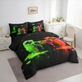 thumbnail image 3 of jejeloiu Teens Video Game 7pcs Bedding Comforter Set,3D Console Lovers Queen Bedding Sets For Boys Teens Reversible, 3 of 8