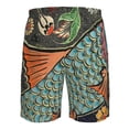 thumbnail image 6 of Kdxio Rich Fish Pattern Mens Casual Shorts - Drawstring Summer Beach Sports Shorts for Men, 6 of 9
