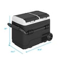 thumbnail image 6 of TABU 63QT(60L) Electric Cooler,12V Portable Car Refrigerator with Dual Zone,Independent Temperature Control,Black, 6 of 7