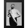 thumbnail image 2 of Vintage Muscle Men 17x24 Black Modern Framed Museum Art Print Titled - Bodybuilder Wearing Bandolier of Victory, 2 of 5