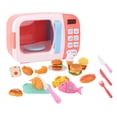 thumbnail image 3 of Horno de , juguete electrónico, s de simución, aparato de cocina para pequeños - Rosa 31pcs Rosa 31 piezas Sunnimix jugar microondas para niños, 3 of 7