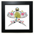 thumbnail image 1 of Kite la cultura china patron tradicional Mesa de pared con marco cuadrado negro, 1 of 4