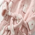 thumbnail image 7 of LYMAYTER Toddler Hooded Bathrobe for 1-12Y Kids Soft Premium Fuzzy Robes Teen Print Sleepwear Bathrobe, 7 of 7