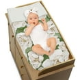 thumbnail image 4 of Sweet Jojo Designs Watercolor Magnolia Green and Ivory Changing Pad Cover, 4 of 6