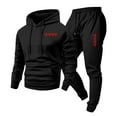 thumbnail image 5 of Ceisia Men's Loose Fit Heart Print Hooded Sweatshirt & Jogger Set - Warm Stretch Casual Two-Piece Tracksuit Gifts, 5 of 5
