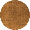 thumbnail image 1 of Ahgly Company Indoor Round Oriental Orange Industrial Area Rugs, 3' Round, 1 of 4