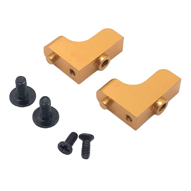 Bewildely Asiento fijo de aleación de aluminio para coche teledirigido, soporte Servo para coche teledirigido 1/18 Wltoys A949, actualización Kits de construcción modelo Oro