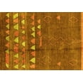 thumbnail image 1 of Ahgly Company Indoor Rectangle Solid Yellow Modern Area Rugs, 5' x 7', 1 of 4