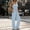 Light Blue, variant on Women's Ribbed Solid Color Sling Top with High Waist Flare Leg Pants Set Adjustable Drawstring Comfortable Two Piece Outfit for Spring Summer Casual Wear(Wine,2XL)