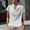 White, variant on Women's Solid Color Satin Cowl Neck Cap Sleeve Top – Loose Fit Shiny Blouse Spring Summer Casual Elegant Shirt Coffee,S