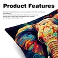 thumbnail image 2 of Elephant Set of 2 Velvet Throw Pillow Covers Inserts with 16x16, 18x18, 20x20 Inches Chair Pillow Covers - Unique Patterns for Throw Pillows for Various Occasions, 2 of 6