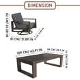 thumbnail image 2 of Aluminum Patio Furniture Set, 5 Pieces Outdoor Patio Sectional Conversation Set with Coffee Table, 4 Padded Cushion Swivel Chair, All-Weather Outdoor Furniture Set for Backyard Balcony - 4 Swivel, 2 of 5