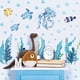 thumbnail image 1 of Adhesivos de pared con animales marinos, tortugas marinas, medusas y peces para niños, 1 of 4