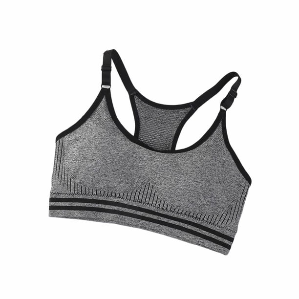 Guardurnaity Camiseta sin mangas con espalda hueca resistente a los golpes cómoda carpeta de pecho transpirable carpetas de pecho mujer corriendo Ropa interior Negro Guardurnaity AP017277-02