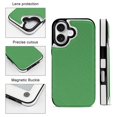 thumbnail image 5 of Wallet Case For Apple iPhone Air / 17 Pro / 17 Pro Max Series with Card Holder, PU Leather Kickstand Card Slots Screen Protector Included For iPhone 17 Series, Green Solid, 5 of 8