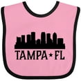 thumbnail image 3 of Inktastic Tampa Florida City Skyline Boys or Girls Baby Bib, 3 of 4
