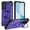 Purple, variant on for Samsung Galaxy A54 5G Armor Case with Kickstand, Luxury Military-Grade Drop Protection Heavy Duty Magnetic Phone Case, Compatible with MagSafe Accessories, for Samsung Galaxy A54 5G - Black