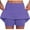 Purple, variant on USSUMA Summer Saving Running Shorts for Women Solid Color Pull-on Elastic Skinny Leggings Shorts Skirts Leisure Mid Waist Sports Stylish Shorts Leggings Loose Fit Flowy Shorts for Office Black L