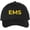 Black/Gold, variant on EMS Embroidered Baseball Cap | Emergency Medical Services Paramedics First Responders Hat | Structured (Navy/Gold)