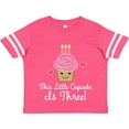 thumbnail image 3 of Inktastic 3rd Birthday Cupcake Girls Cute Girls Toddler T-Shirt, 3 of 5