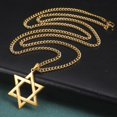 thumbnail image 4 of Stainless Steel Star of David Pendant Necklace, 4 of 6