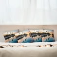 thumbnail image 7 of Ambesonne Landscape Throw Pillow Cover 4 Pack, Sunset Moorea Island, 24", Yellow Coral Blue, 7 of 7