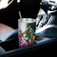 thumbnail image 2 of The Legend Of Zelda Ocarina Of Time Stainless Steel Car Cup Thermal Vacuum Insulation Mug Gift Thermos Cup With Lid And Straw, 2 of 8