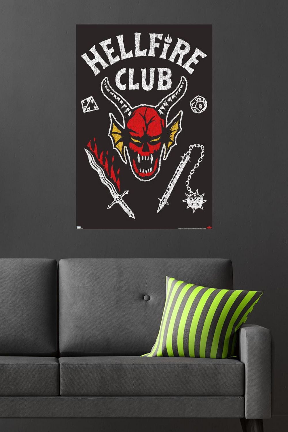 Netflix Stranger Things: Season 4 - Hellfire Club Wall Poster, 22.375" x 34"