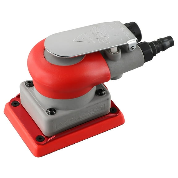 Air Sander 75*100mm Red Square Pneumatic Grinder Polishing Rust Removal Finishing Sander Square Pneumatic Sander