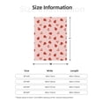 thumbnail image 5 of Fuzoiu Ladybug With Flower Print Flannel Throw Blanket,Light Weight Warm Decorative,Throw Blanket Cover for Sofa, Couch, Bedroom,Travel-40"x30", 5 of 6