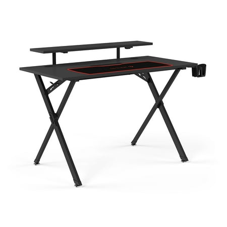 UPC: 0718103381789 | Emerge EEM59260 47 in. Vizon Gaming Desk with Raised Monitor Platform Black