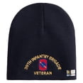 thumbnail image 5 of U.S. Army 39th Infantry Brigade Symbol Embroidered 8 Inch Solid Knit Short Beanie Made in USA - Navy OSFM, 5 of 5
