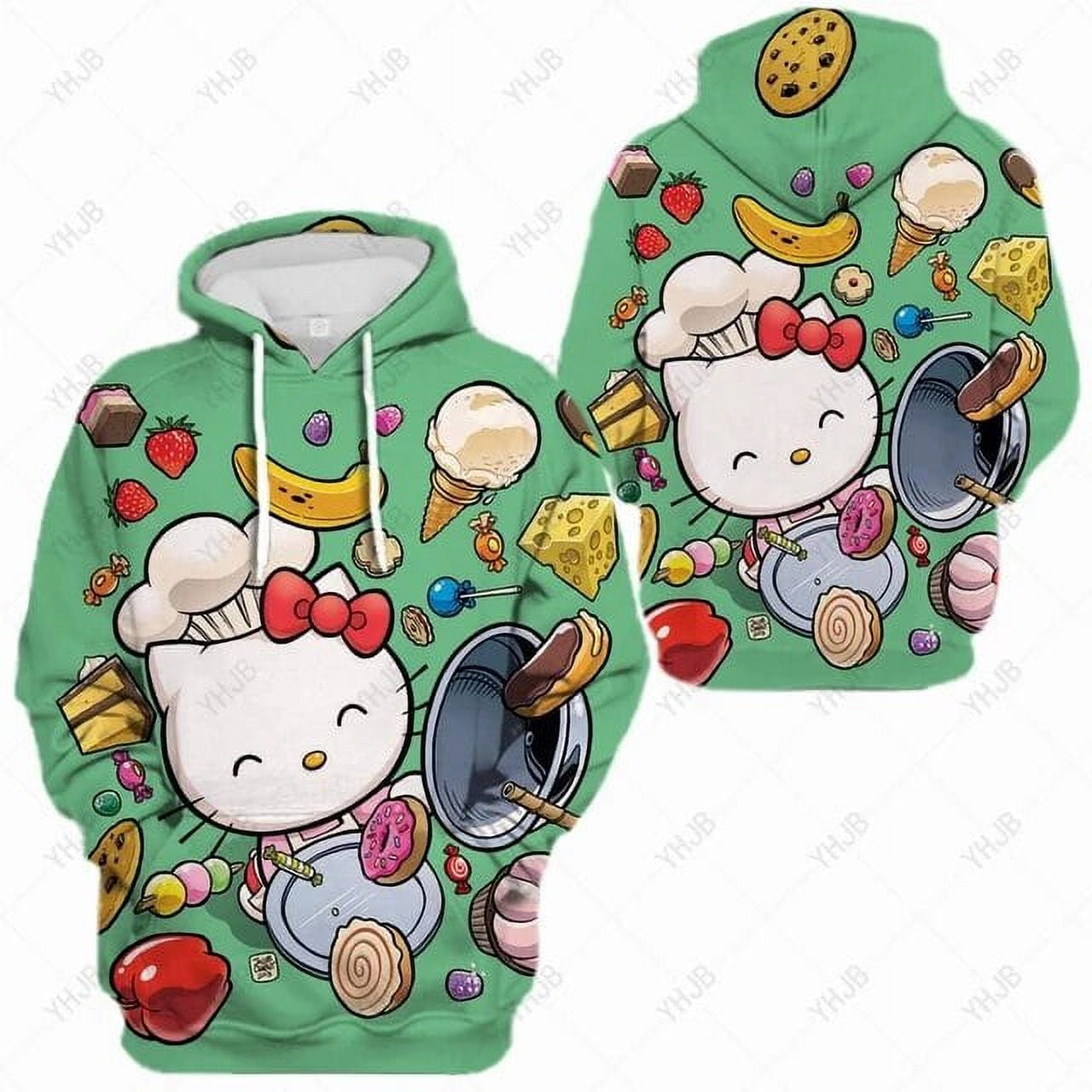 New Women's HelloKitty Cute Kitty Sweatshirt Printed Couple Hoodie