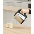 thumbnail image 3 of Emerald Stainless Steel Electric Kettle Water Boiler Heater Tea Kettle, 1.8 L, Silver, 3 of 7