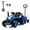 Blue, variant on Joyracer 12V Ride on Toys, 2-in-1 Ride on Tractor with Detachable Trailer & Remote Control, Power Car Wheels w/ Shovel, Bluetooth, Music, LED Lights, Pink