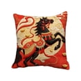 thumbnail image 2 of Aufmer Horse Pattern Throw Pillow Cover, Decorative Farmhouse Cushion Case for Sofa Bedroom, 18x18 Inch Cotton Soft Fabric Hidden Zipper Home Accent, 2 of 6