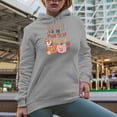 thumbnail image 2 of Distressed Take Me to the Pumpkin Patch - Retro Fall or Autumn Pumpkins Art Merch Gift, Heather Grey Hooded Sweatshirt or Hoodie, 3XL, 2 of 5