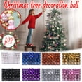 thumbnail image 4 of 100-Piece Shatterproof Christmas Balls - Plastic Ornaments for Christmas Tree Decoration, Holiday Home & Party Festivities, Purple, 100pcs, 4 of 4
