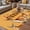 Orange, variant on Deer Outdoor Rug for Patio/Deck/Porch, Non-Slip Large Area Rug 3 x 5 Ft, Wildlife Animals Farmhouse Country Elk Indoor Outdoor Rugs Washable Area Rugs, Reversible Camping Rug Carpet Runner