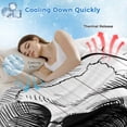 thumbnail image 3 of Horror Skull Cooling Blanket, Lightweight Breathable Summer Throw Blanket with Double Sided Cold Effect, Black Skeleton Spooky Halloween Picnic Beach Blankets Bed Sheet for Hot Sleepers 30"x40", 3 of 8