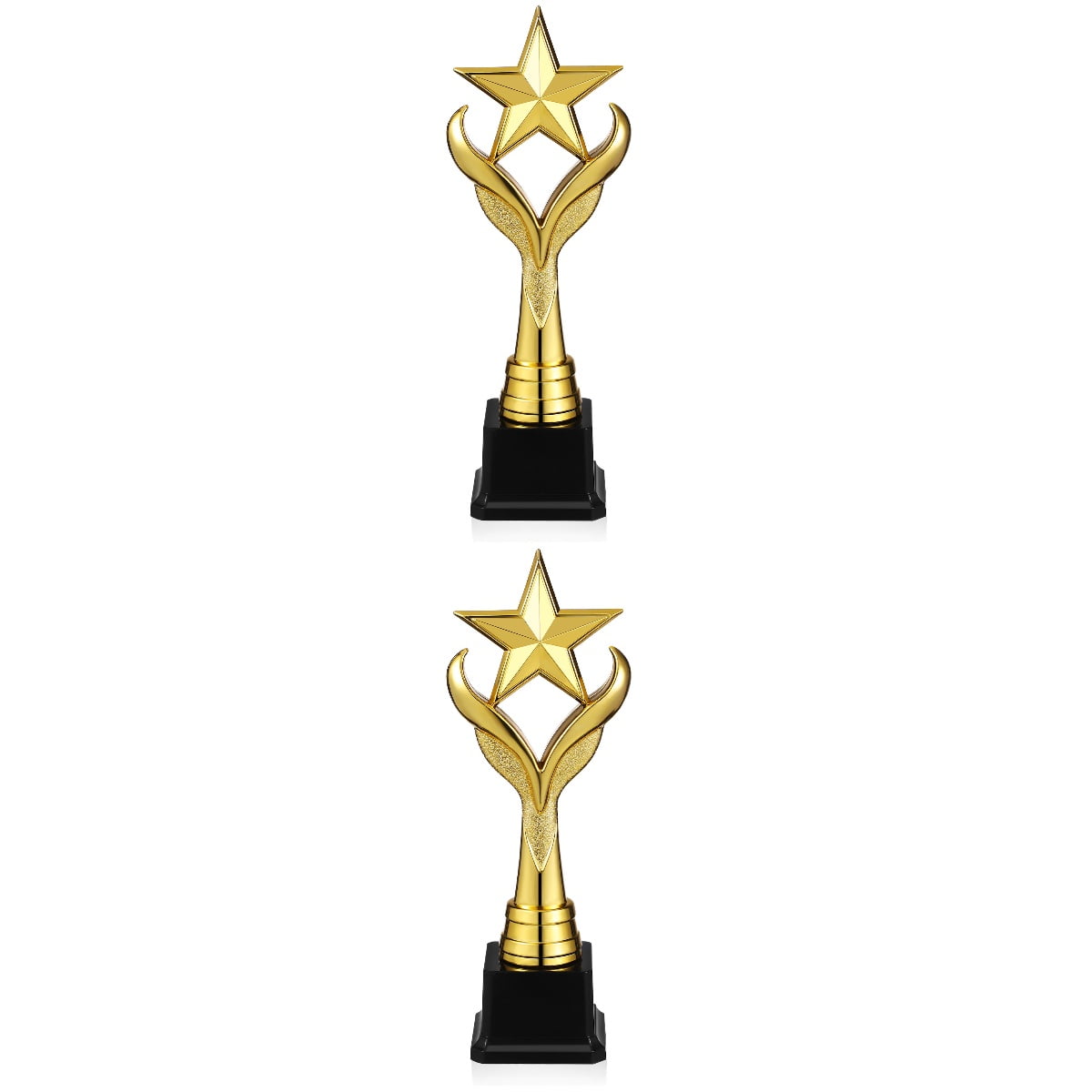 HOMEMAXS 2pcs Award Trophy Star Shape Trophy Decorative Competition Trophy Party Celebration Trophy