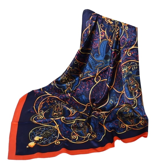 Silk Scarf for Women Boho Bandana Square Head Scarf for Hippie Style Outfits Silks