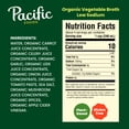 thumbnail image 2 of Pacific Foods Low Sodium Organic Vegetable Broth, 32 oz Carton, 2 of 12